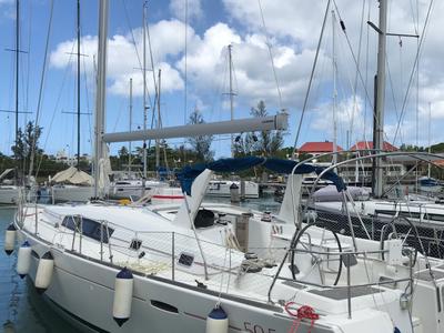 Exterior view of Anchorman, a Beneteau Oceanis 50 sailboat at Municipal Unit of Ellomenos, Greece