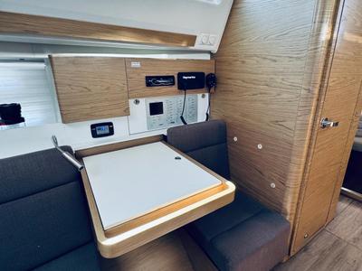 Salon of ATLA, a Elan Impression 40 sailboat at Novi Vinodolski, Croatia