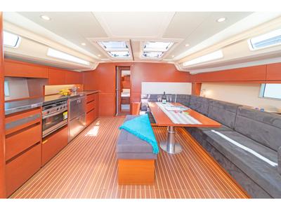 Galley of El Grande, a Hanse Yachts Hanse 508 sailboat at Municipal Unit of Rhodes, Greece