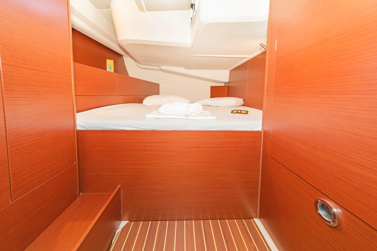 Cabin on El Grande, a Hanse Yachts Hanse 508 sailboat at Municipal Unit of Rhodes, Greece