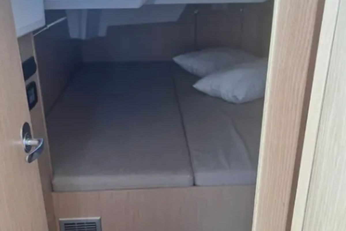 Cabin on Kebifaiv, a Bavaria C46 sailboat at Municipal Unit of Palairos, Greece