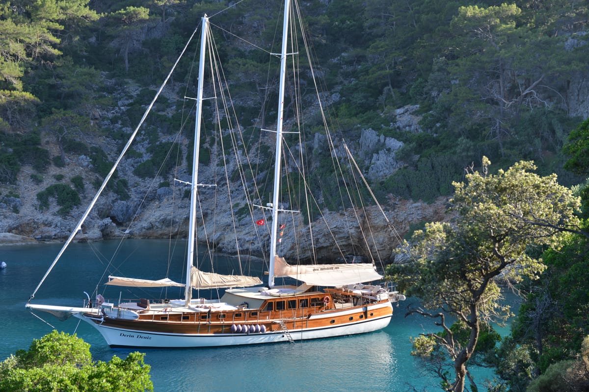 Cabin on Derin Deniz, a Gulet Gulet gulet at Marmaris, Turkey