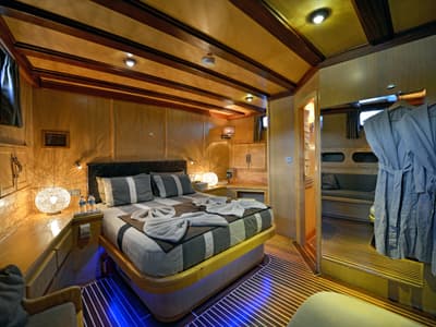 Cabin on Derin Deniz, a Gulet Gulet gulet at Marmaris, Turkey