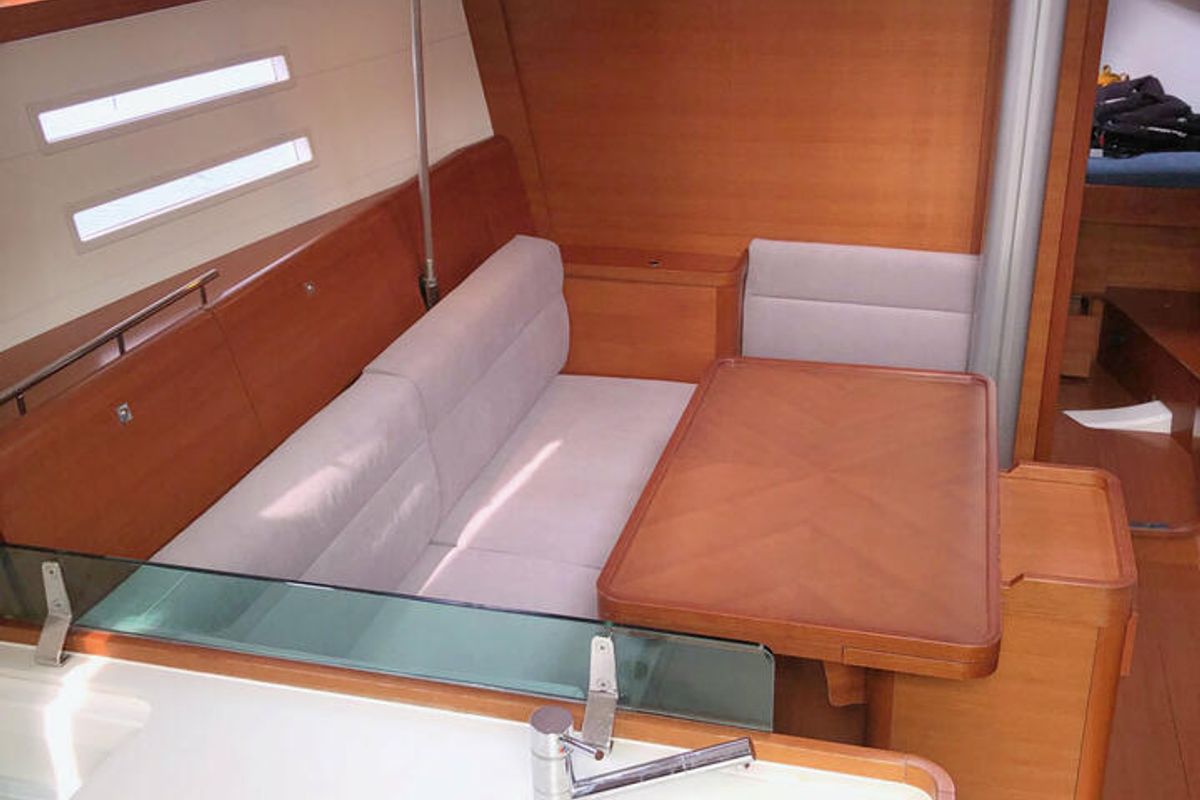 Salon of Passion, a Dufour 40E sailboat at Flensburg, Germany