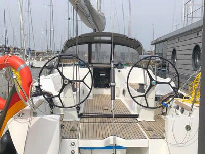 Cockpit of Passion, a Dufour 40E sailboat at Flensburg, Germany