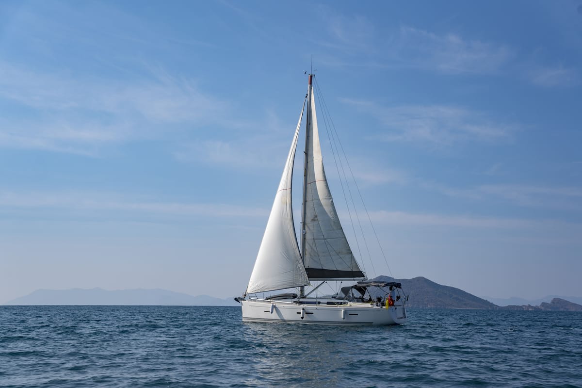 Exterior view of Daphne-S, a Dufour 405 GL sailboat at Fethiye, Turkey