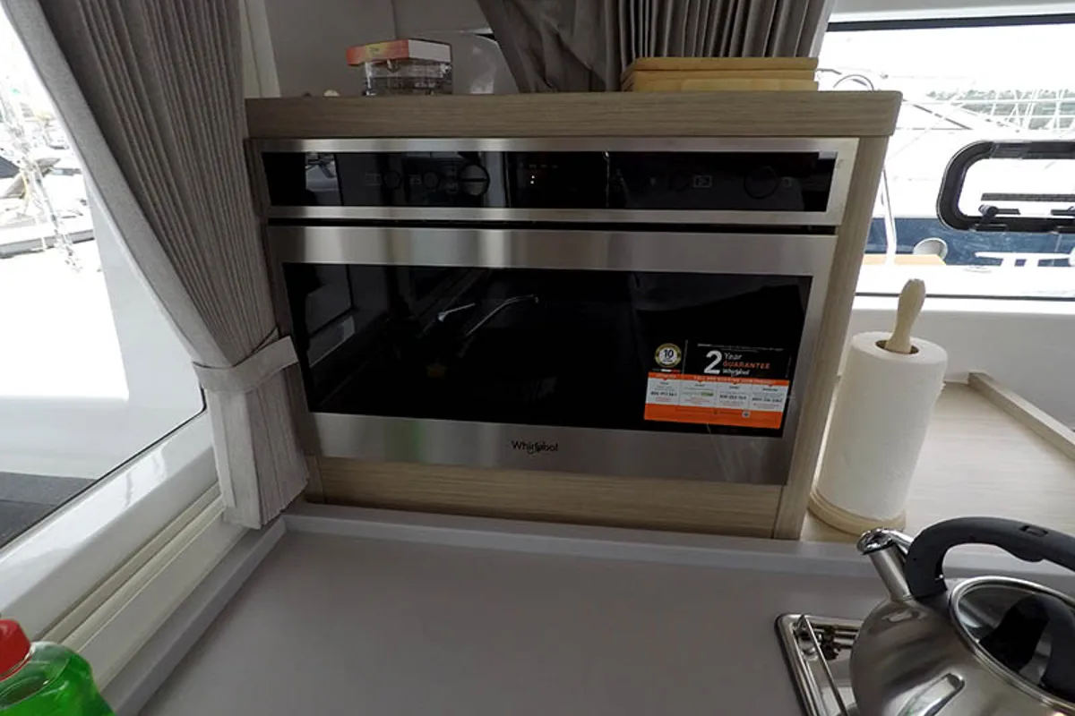 Galley of Tom Cat, a Lagoon 40 catamaran at Grad Šibenik, Croatia