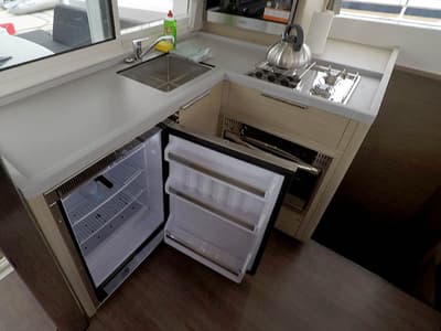 Galley of Tom Cat, a Lagoon 40 catamaran at Grad Šibenik, Croatia