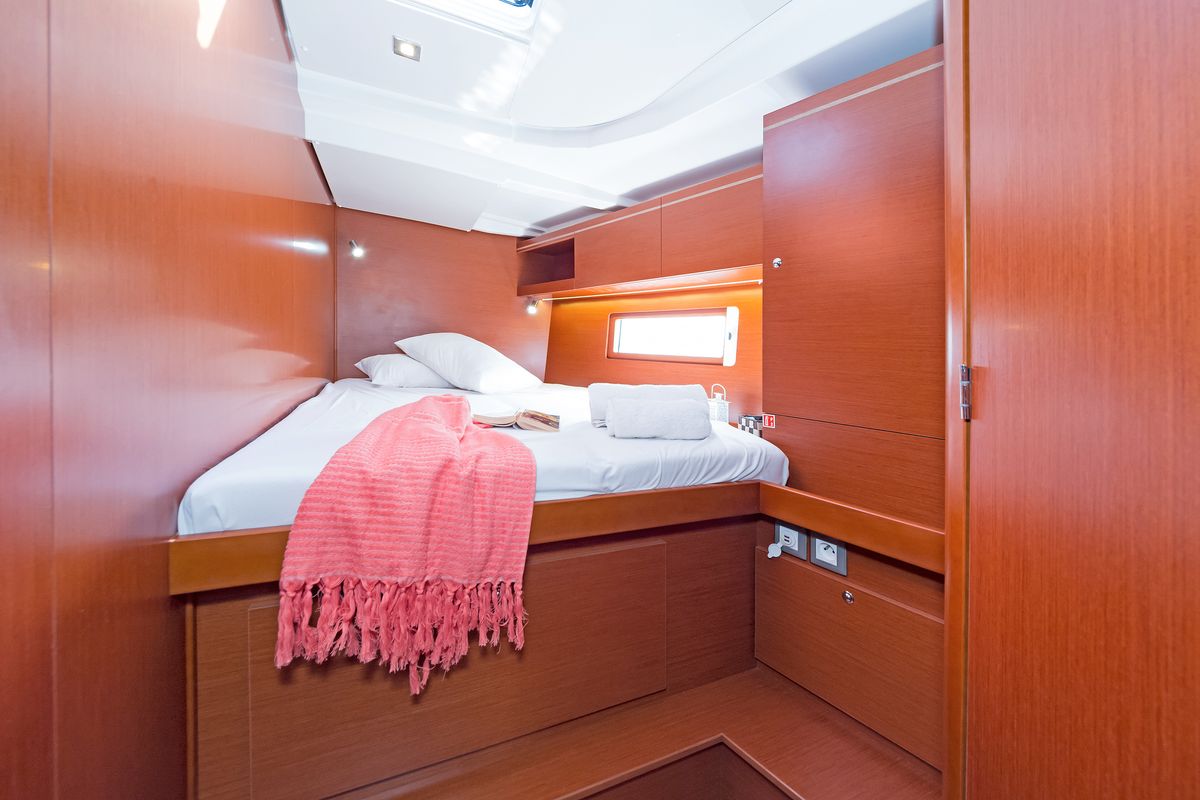 Cabin on Calypso, a Beneteau Oceanis 51.1 sailboat at Municipal Unit of Lefkada, Greece
