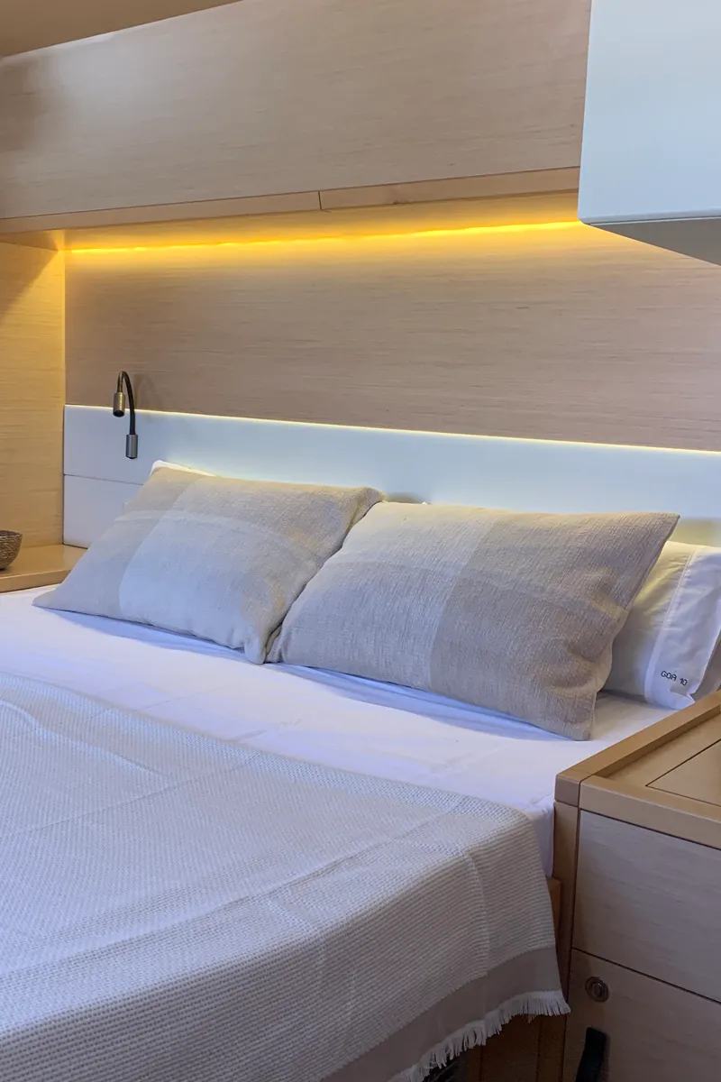 Cabin on GOA 10, a Lagoon 52 catamaran at Santa Eulària des Riu, Spain
