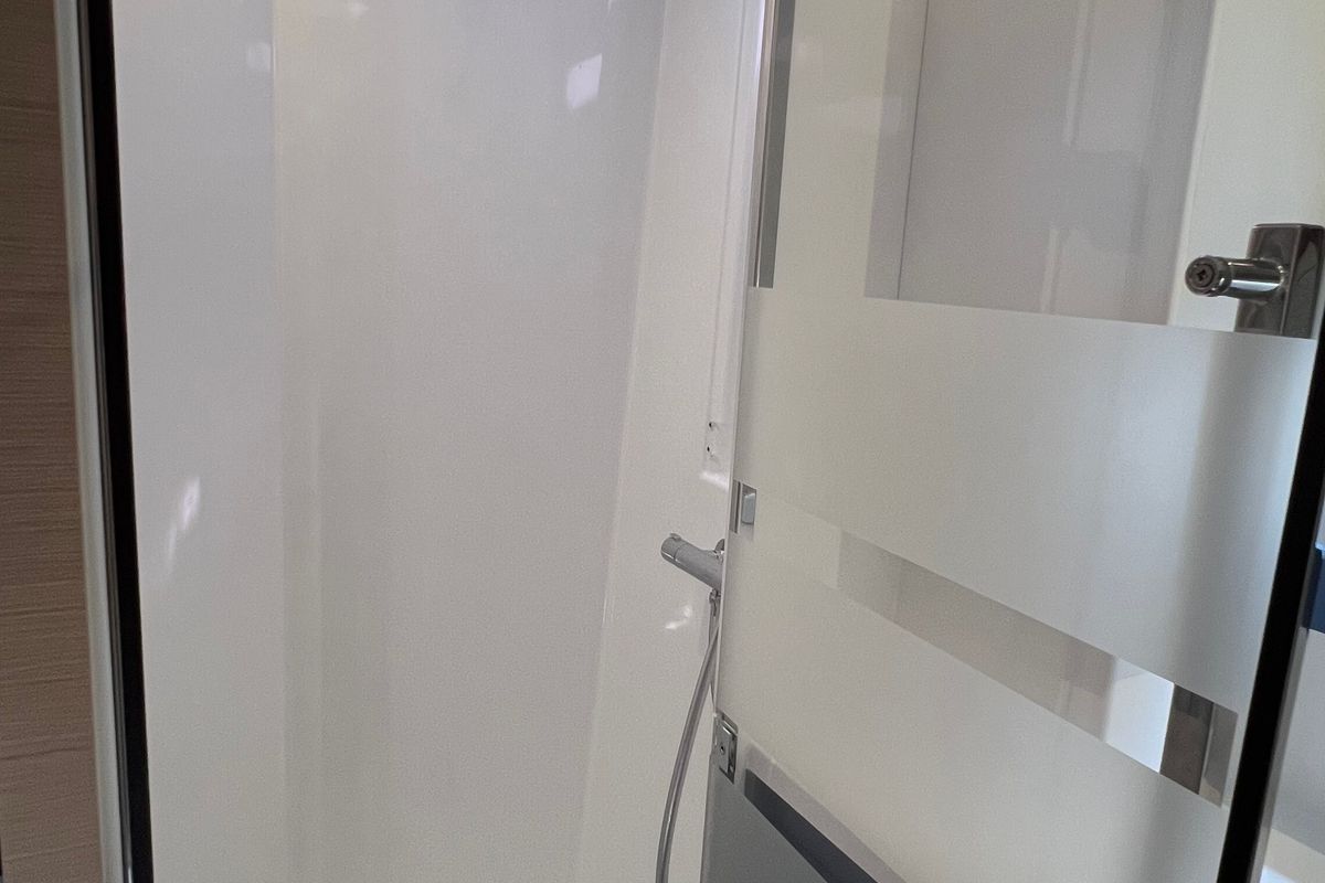 Head on My Precious ''E'', a Fountaine Pajot Aura 51 catamaran at Municipal Unit of Ellomenos, Greece