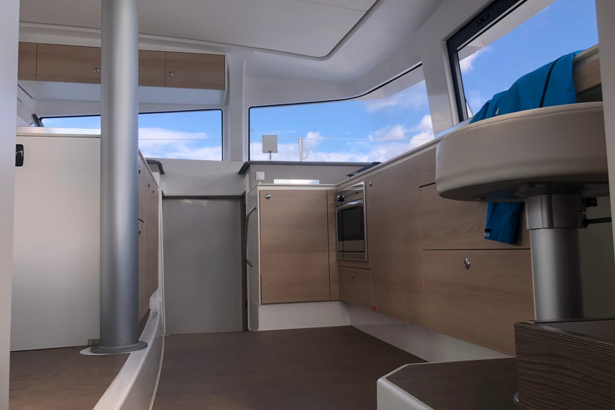 Hogwarts, a Bali 4.3 catamaran at Olbia, Italy