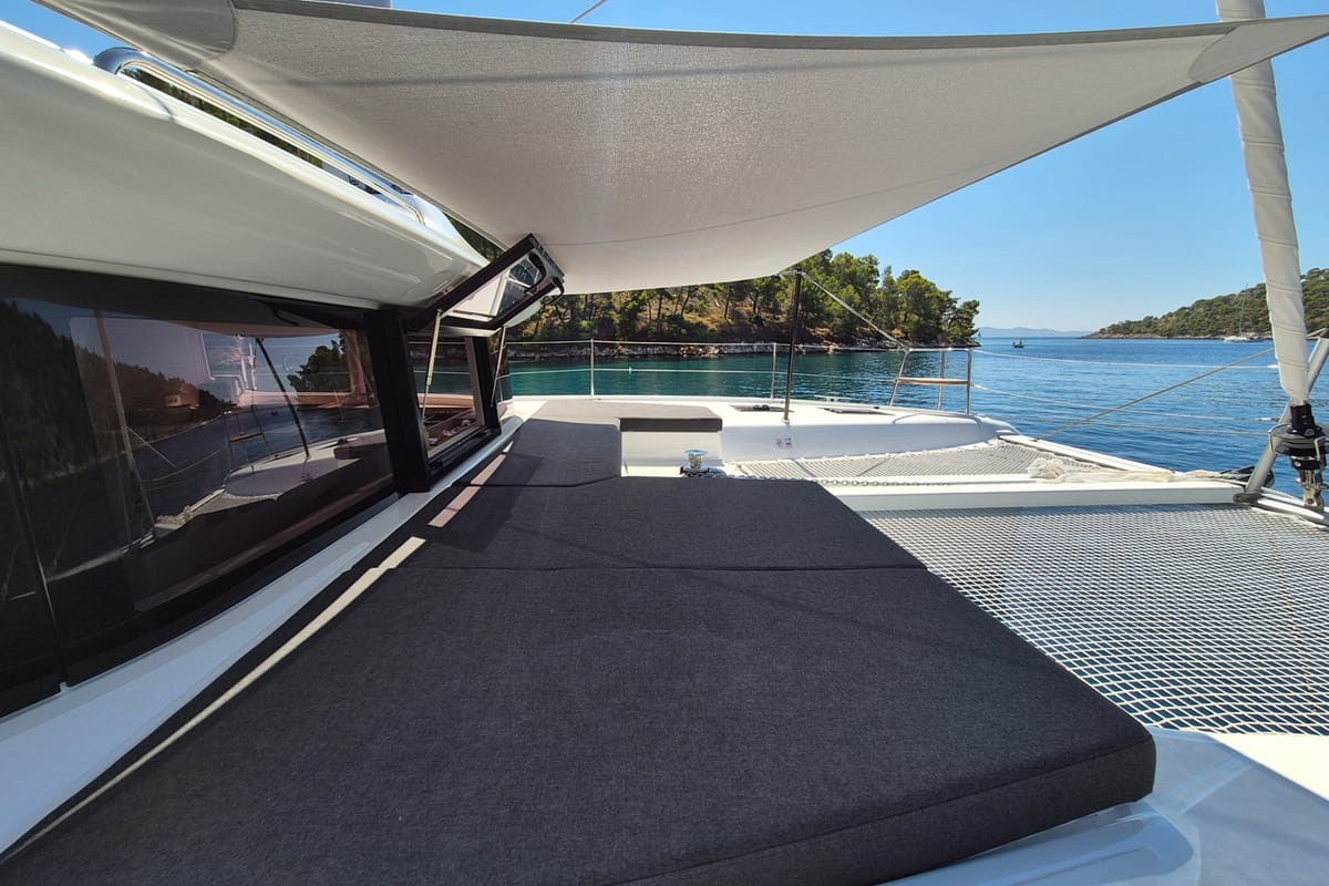Stela, a Lagoon 43 catamaran at Seget Donji, Croatia