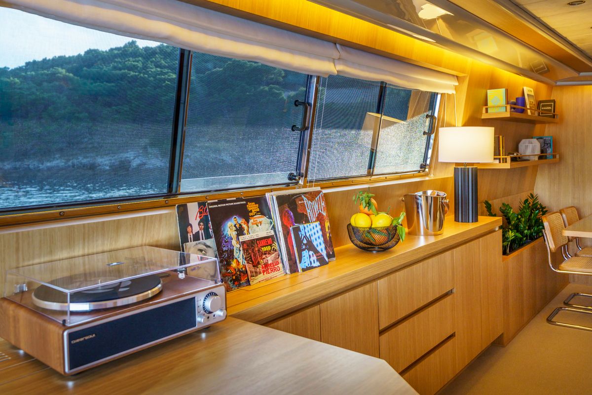 Salon of Phantom, a Gulet Motoryacht yacht at Split, Croatia