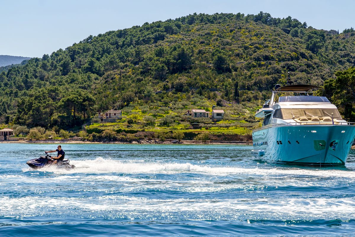 Exterior view of Phantom, a Gulet Motoryacht yacht at Split, Croatia