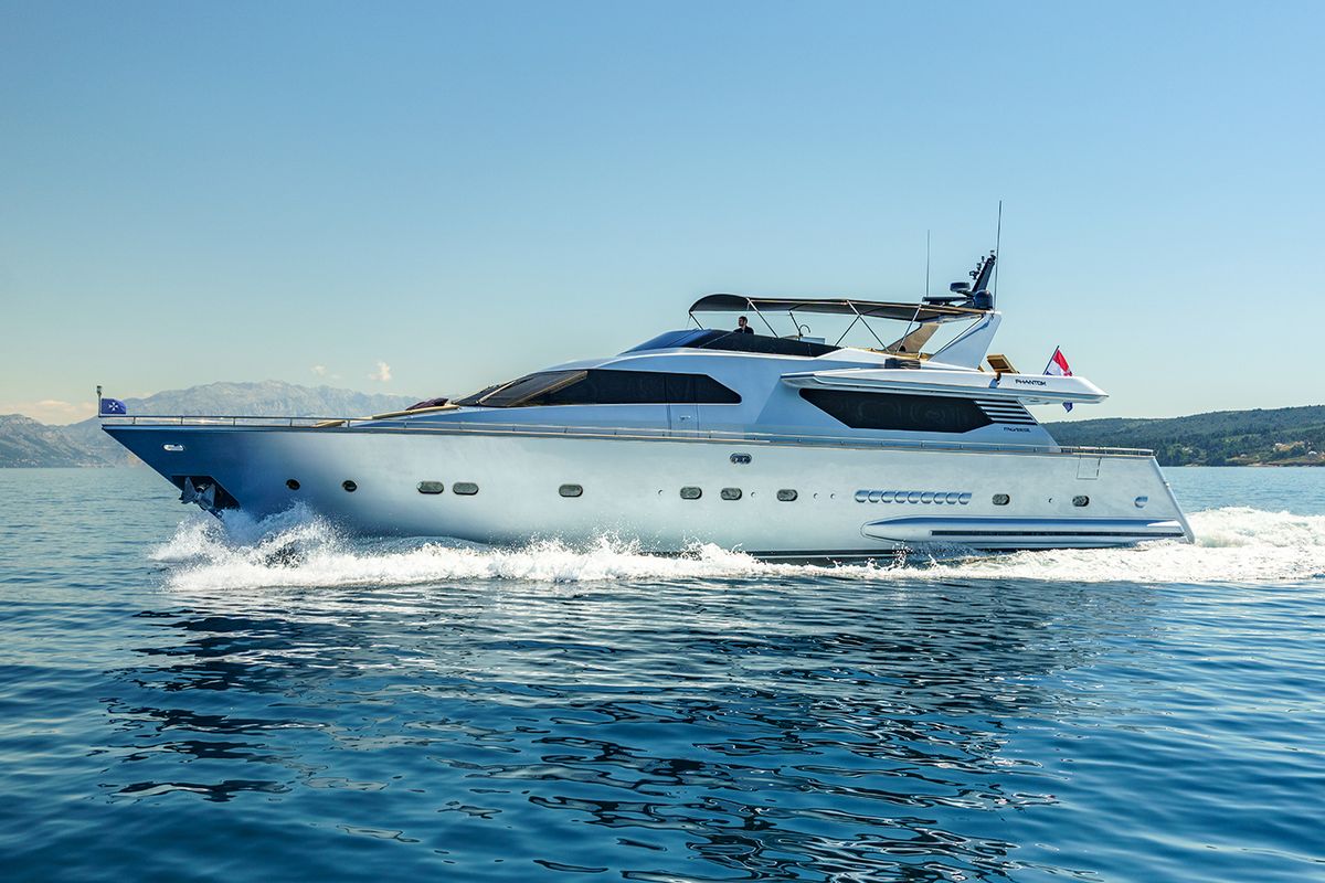 Exterior view of Phantom, a Gulet Motoryacht yacht at Split, Croatia
