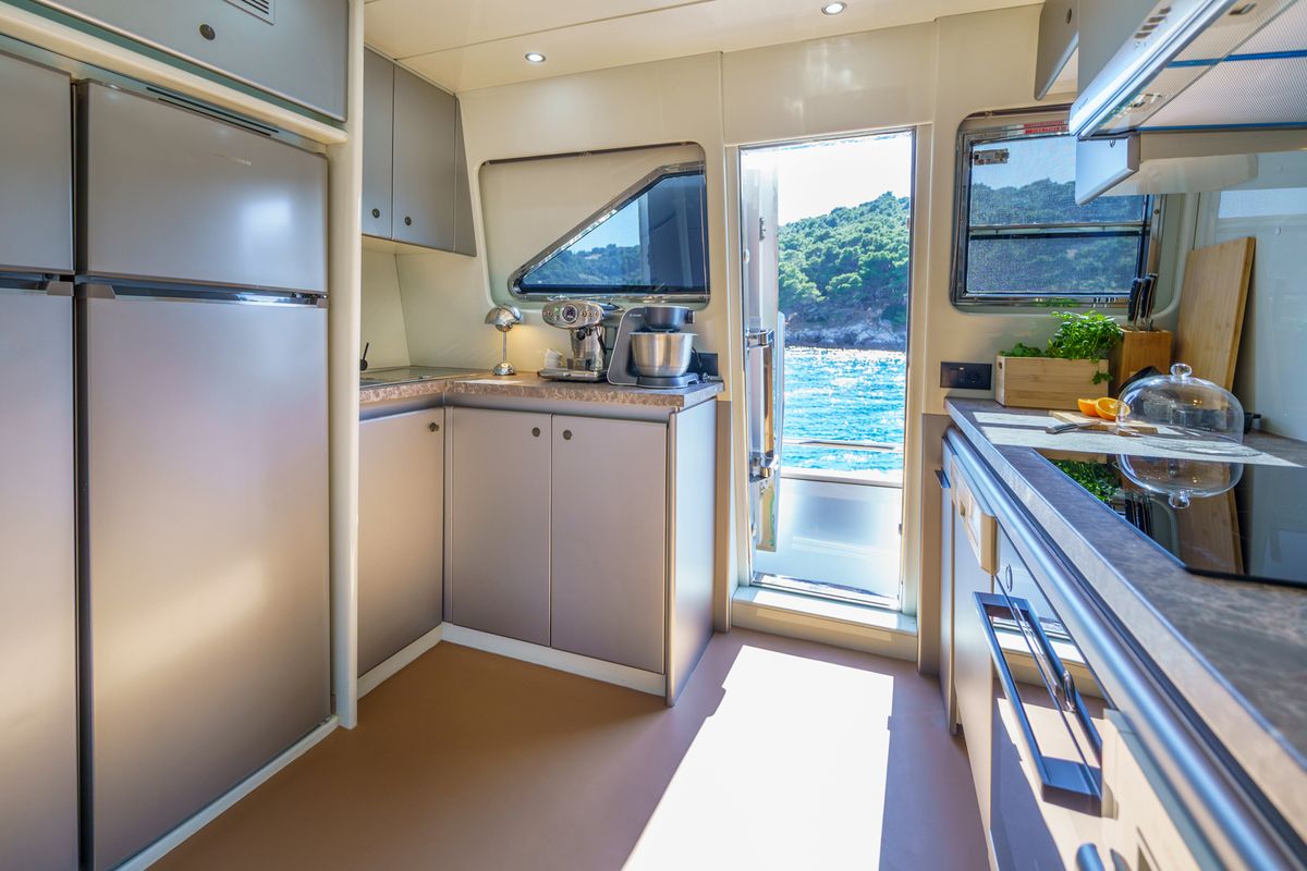 Galley of Phantom, a Gulet Motoryacht yacht at Split, Croatia