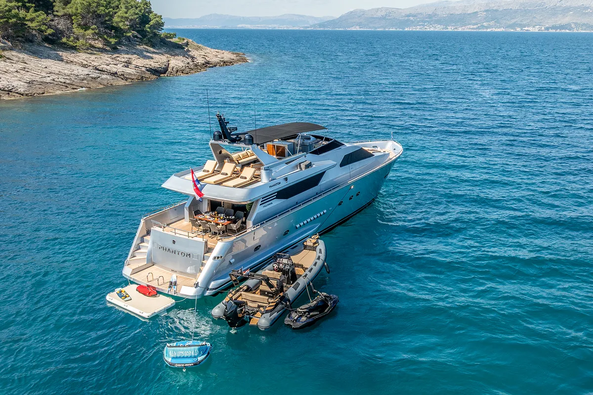 Exterior view of Phantom, a Gulet Motoryacht yacht at Split, Croatia