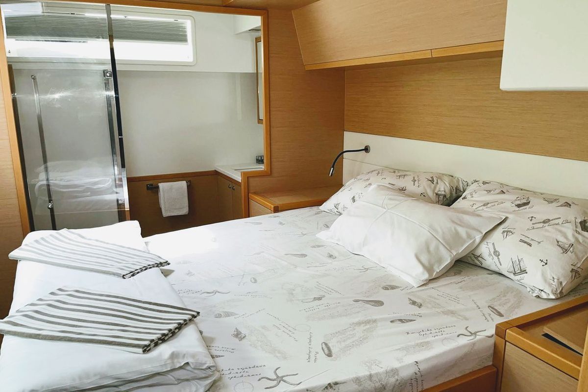 Cabin on Adriatic Star, a Lagoon 52 catamaran at Split, Croatia
