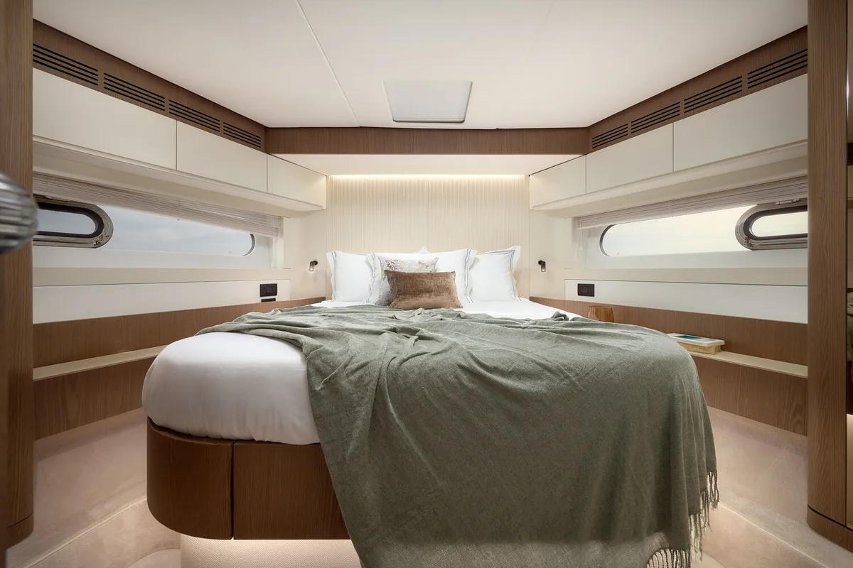 Cabin on Princess M, a Azimut Magellano 66 yacht at Podstrana - Miljevac, Croatia