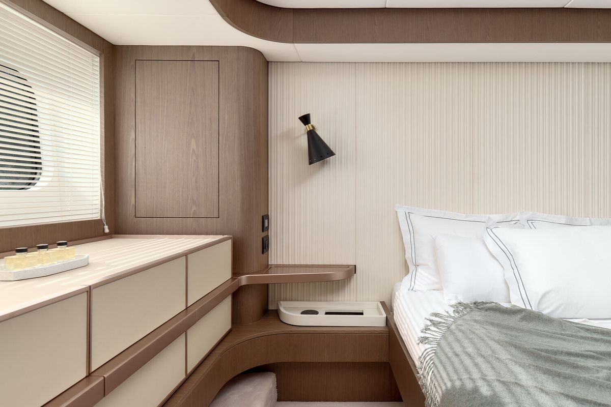 Cabin on Princess M, a Azimut Magellano 66 yacht at Podstrana - Miljevac, Croatia