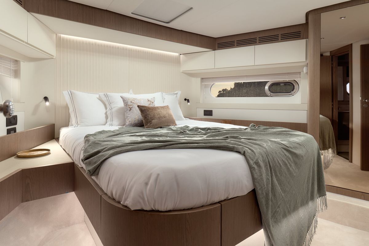 Cabin on Princess M, a Azimut Magellano 66 yacht at Podstrana - Miljevac, Croatia