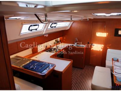 Galley of Mediterranea, a Bavaria Cruiser 51 sailboat at Cagliari, Italy