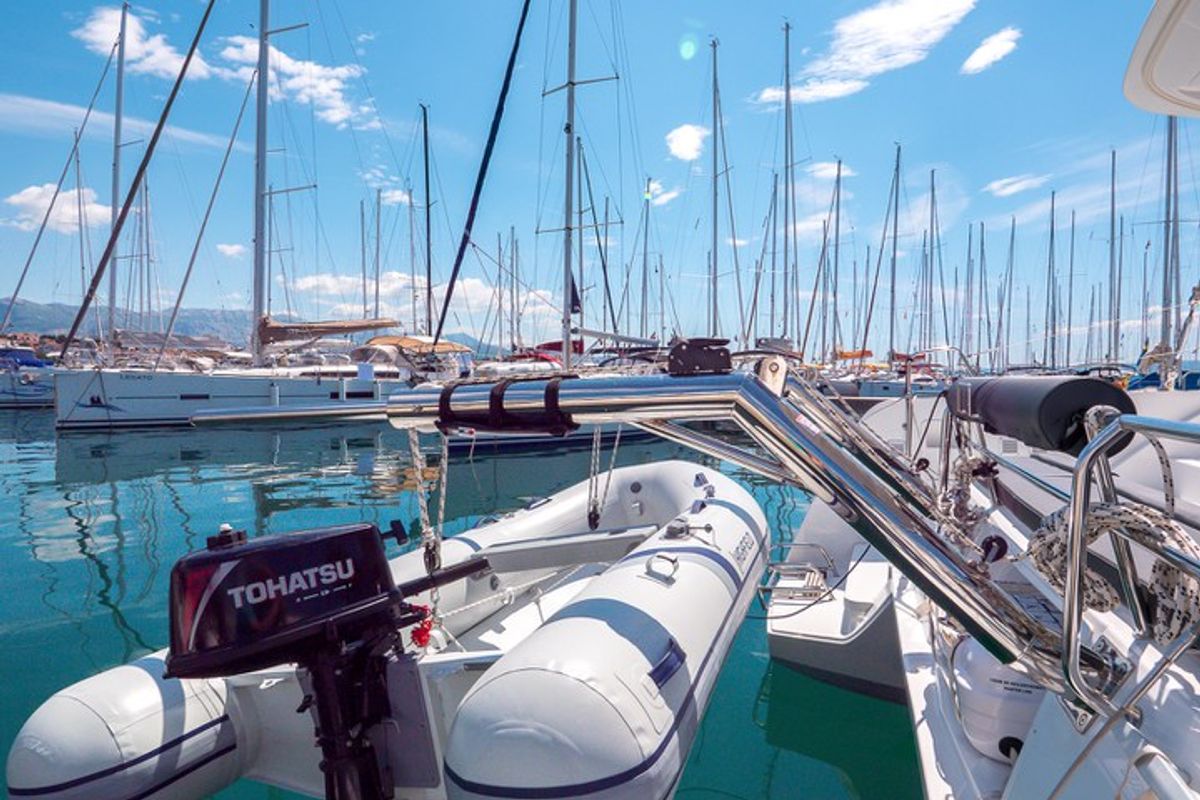 Blue Eyes, a Lagoon 40 catamaran at Split, Croatia