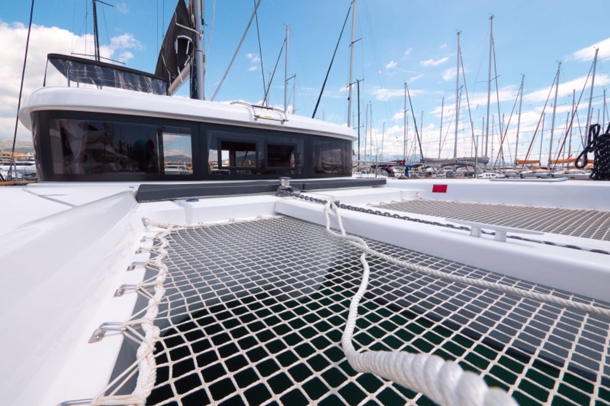 Blue Eyes, a Lagoon 40 catamaran at Split, Croatia