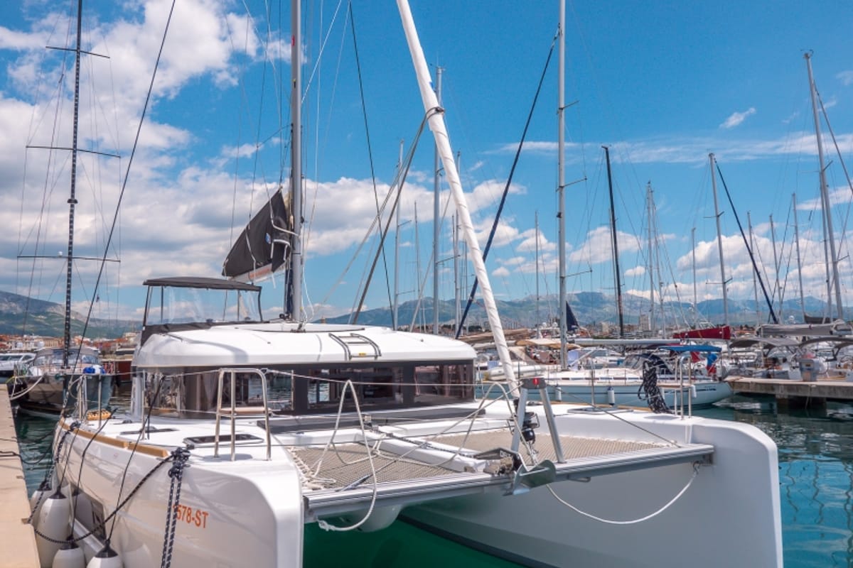 Blue Eyes, a Lagoon 40 catamaran at Split, Croatia