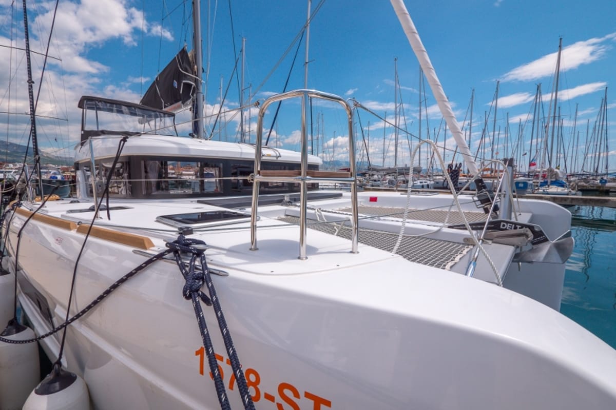 Blue Eyes, a Lagoon 40 catamaran at Split, Croatia
