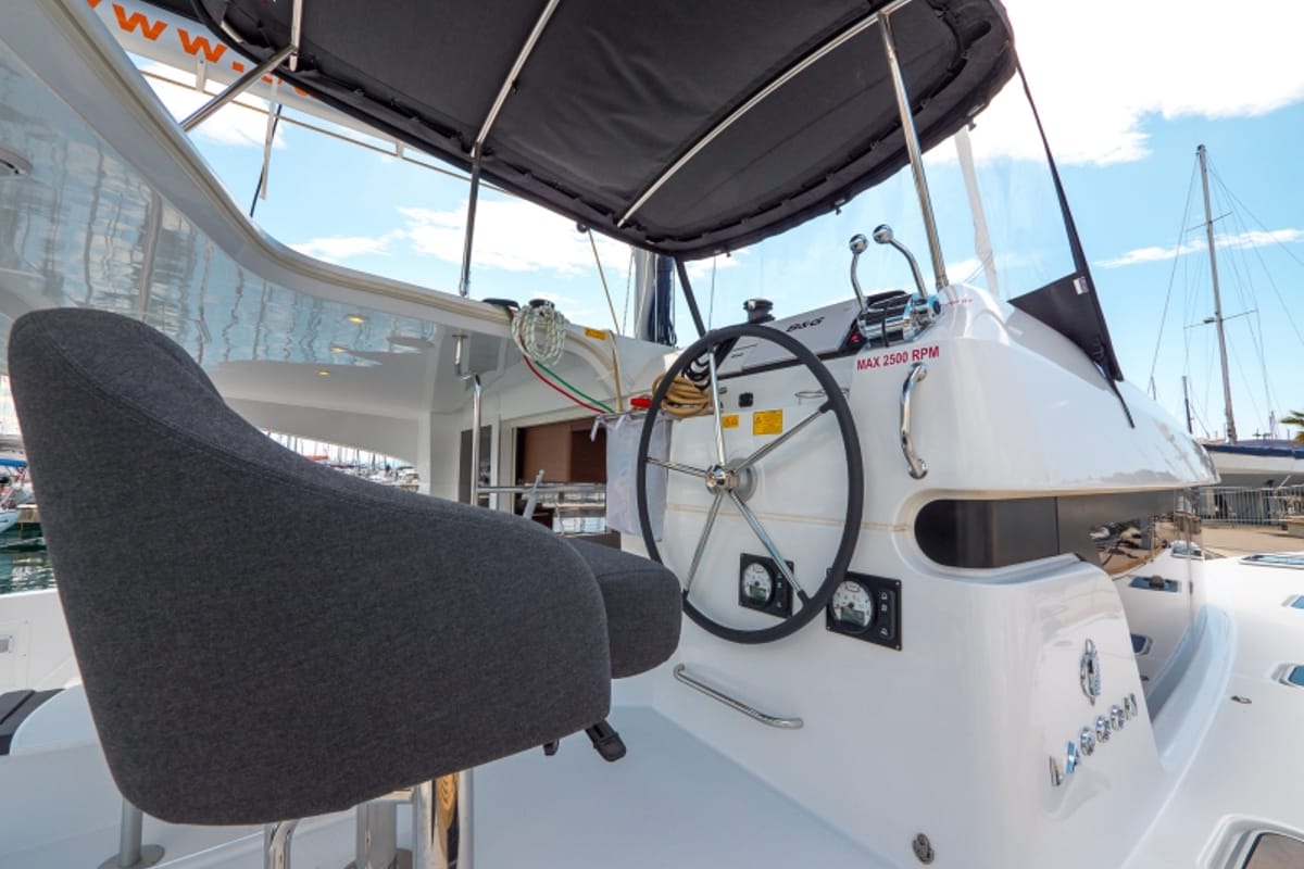 Blue Eyes, a Lagoon 40 catamaran at Split, Croatia
