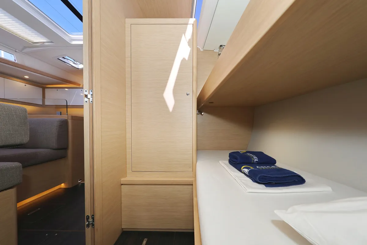 Cabin on Dreamweaver, a Dufour 530 sailboat at Općina Sukošan, Croatia