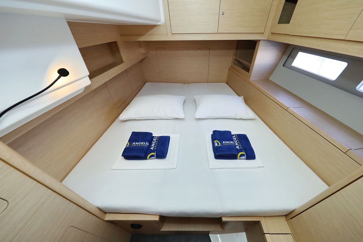 Cabin on Dreamweaver, a Dufour 530 sailboat at Općina Sukošan, Croatia