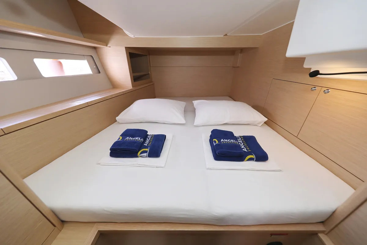 Cabin on Dreamweaver, a Dufour 530 sailboat at Općina Sukošan, Croatia