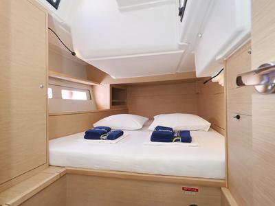 Cabin on Dreamweaver, a Dufour 530 sailboat at Općina Sukošan, Croatia