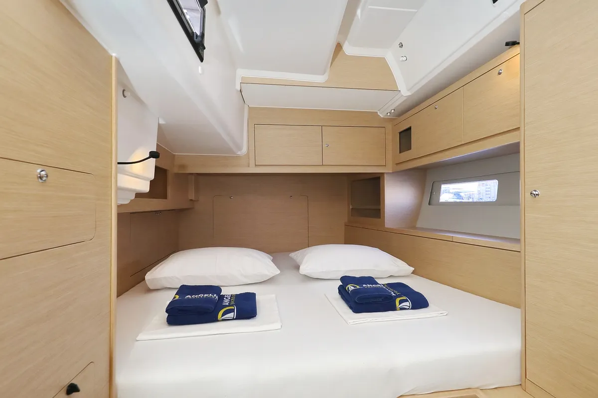 Cabin on Dreamweaver, a Dufour 530 sailboat at Općina Sukošan, Croatia