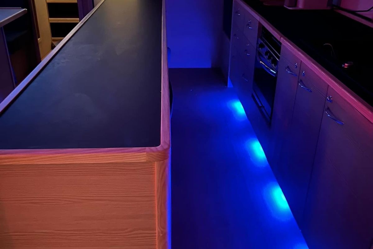 Galley of Aurora Blu, a D&D Kufner 54 Exclusive sailboat at Salerno, Italy
