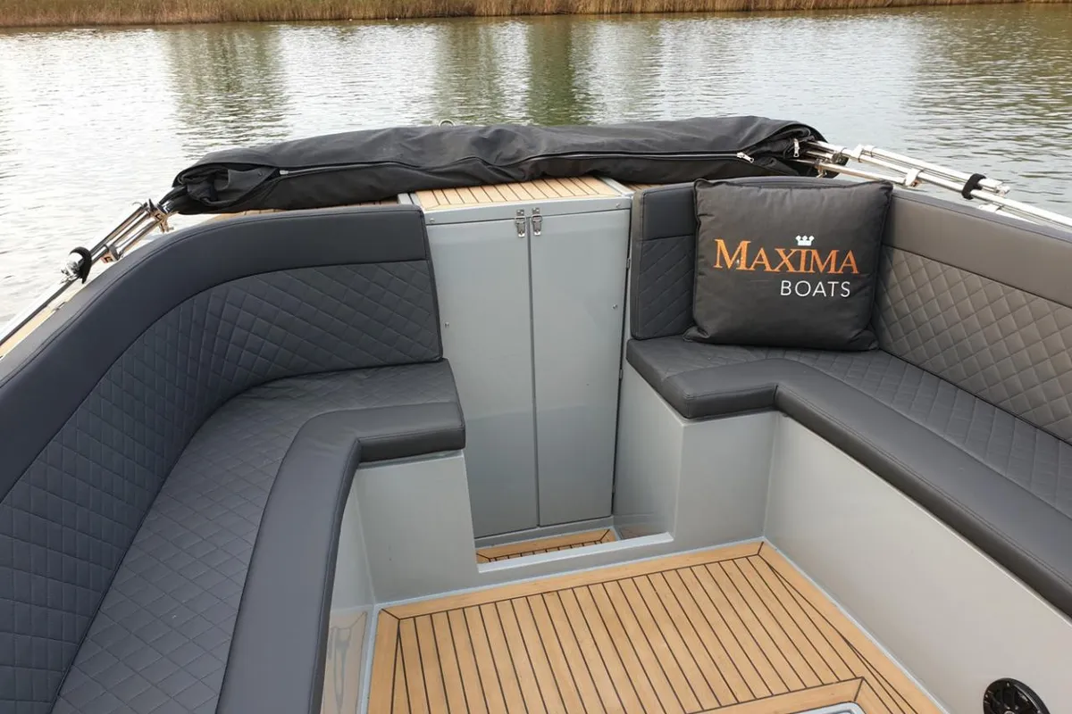 Vis, a Maxima Boats Maxima 840 motorboat at Seget Donji, Croatia