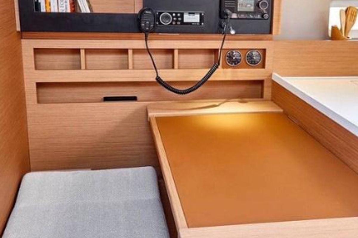 Chimera, a Jeanneau Sun Odyssey 410 sailboat at Municipal Unit of Lefkada, Greece