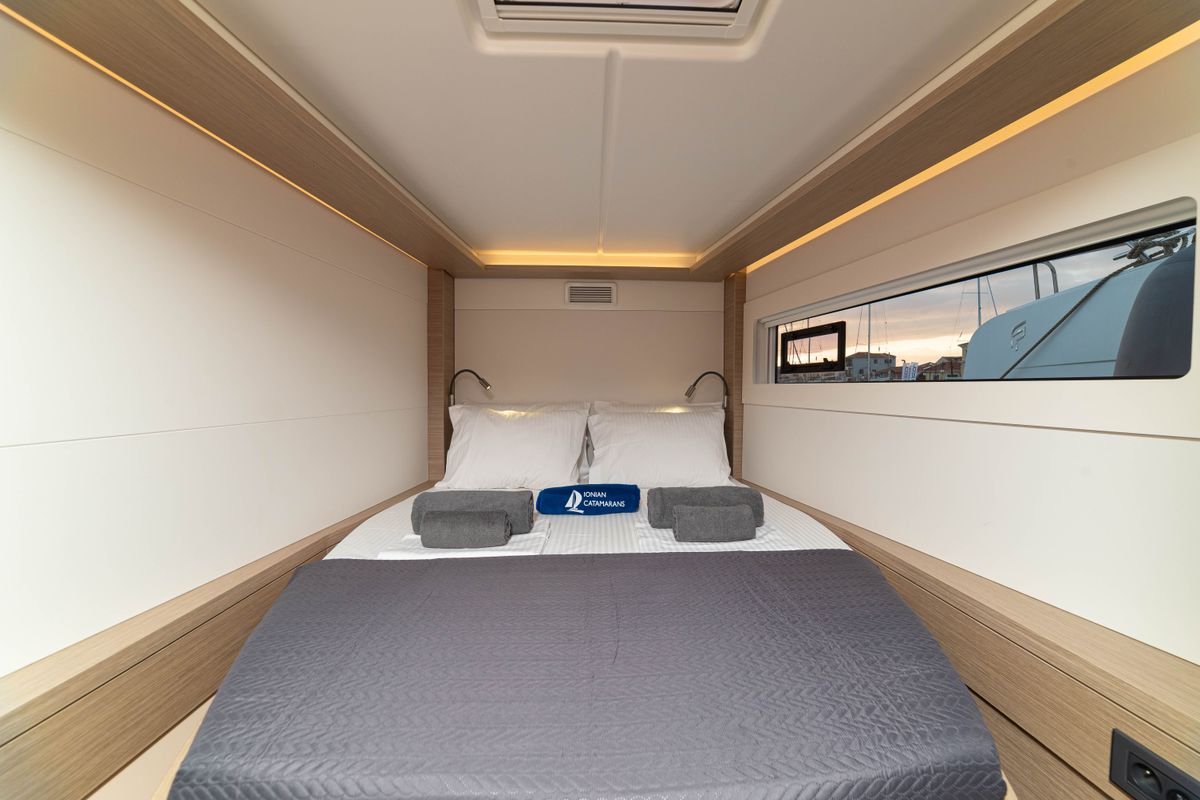 Cabin on Ervis, a Lagoon 46 catamaran at Municipal Unit of Lefkada, Greece