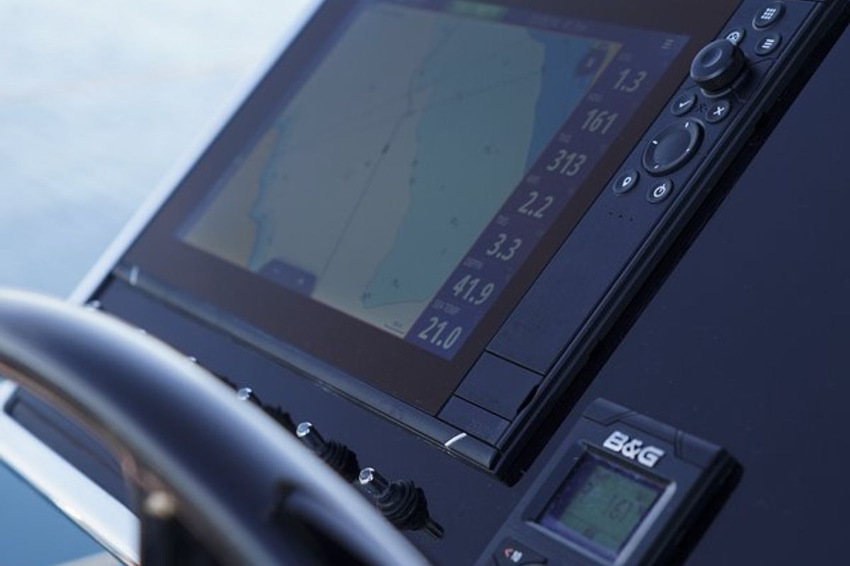 Cockpit of Onyx, a Beneteau Oceanis Yacht 62 - 3 + 1 sailboat at Grad Šibenik, Croatia