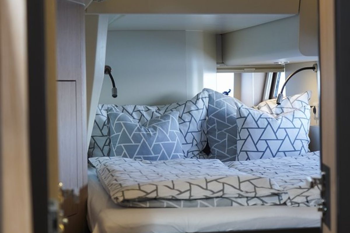 Cabin on Onyx, a Beneteau Oceanis Yacht 62 - 3 + 1 sailboat at Grad Šibenik, Croatia