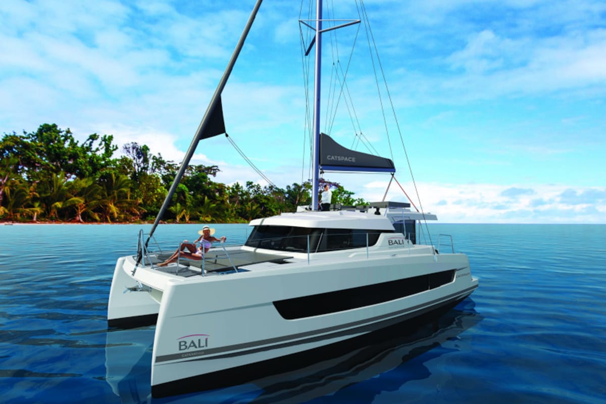 Mirabella, a Bali Catspace catamaran at Preveza, Greece