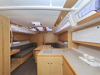 Salon of Mercury, a Dufour 390 GL sailboat at Grad Biograd na Moru, Croatia