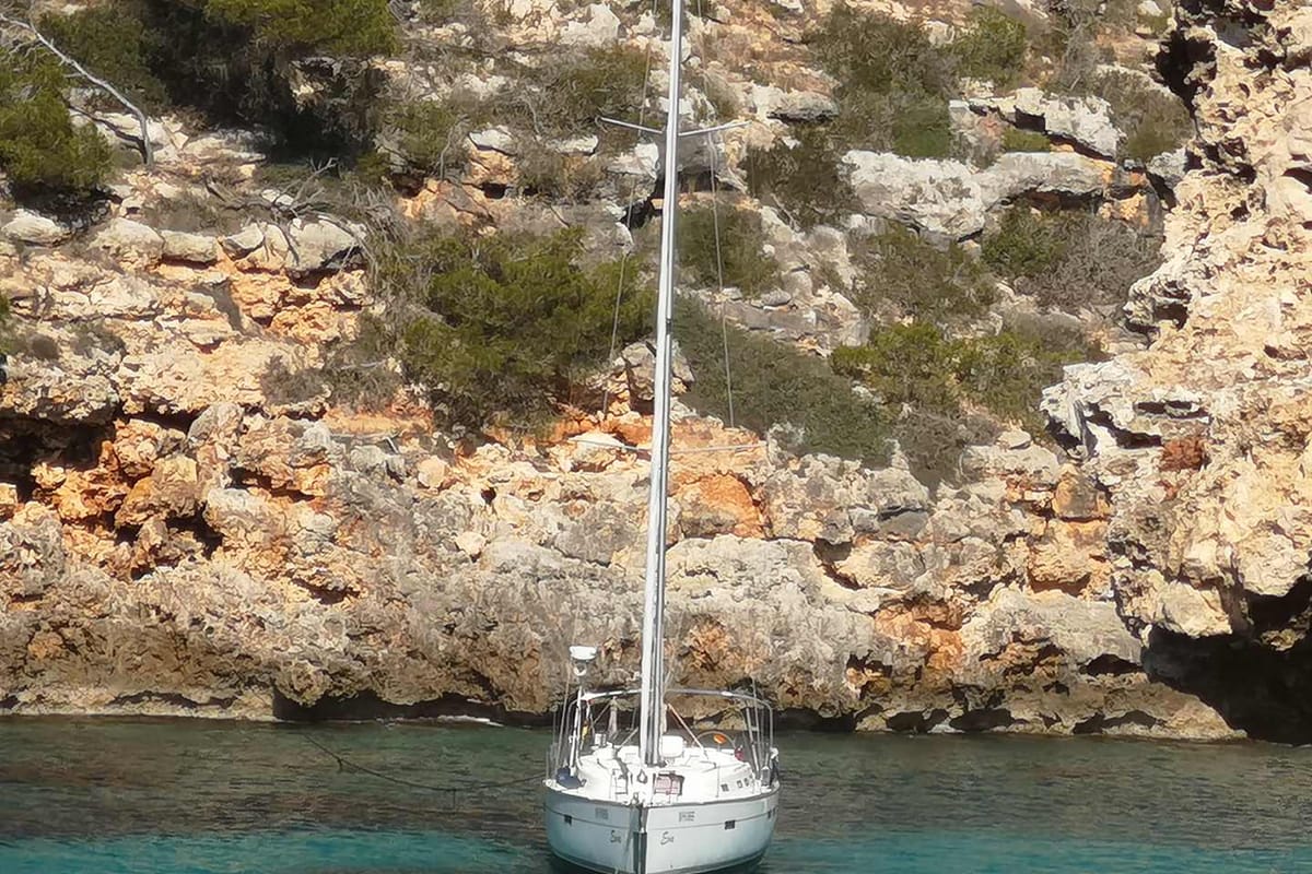 Eva, a Bavaria Cruiser 45 sailboat at Palma de Mallorca, Spain