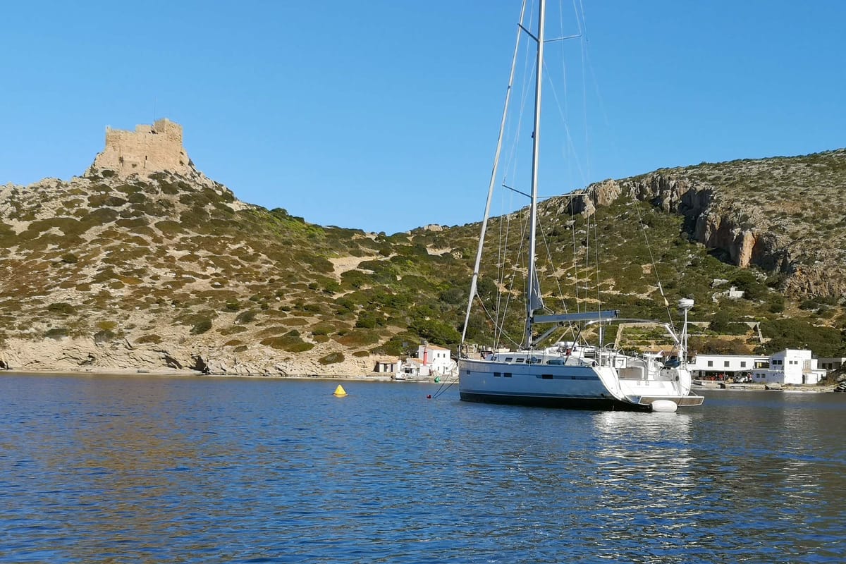 Eva, a Bavaria Cruiser 45 sailboat at Palma de Mallorca, Spain