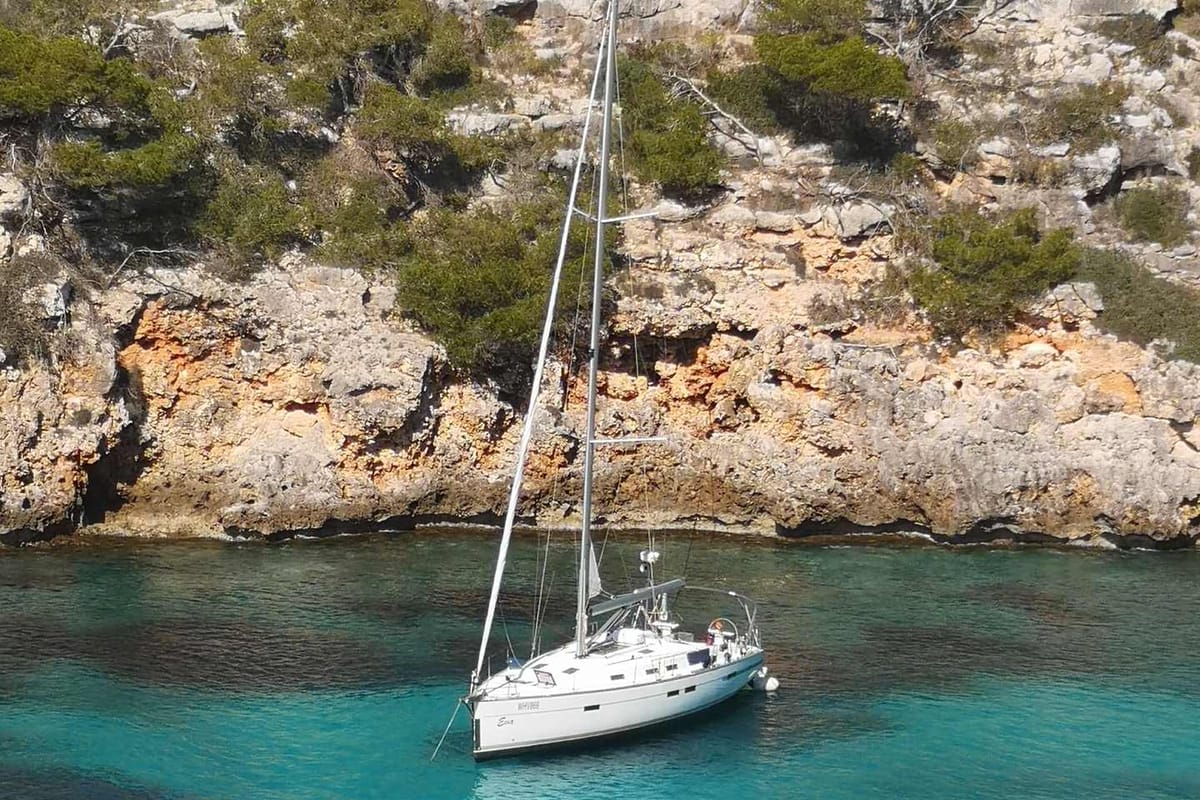 Eva, a Bavaria Cruiser 45 sailboat at Palma de Mallorca, Spain