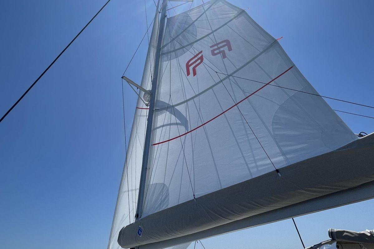 Premium, a Fountaine Pajot Elba 45 catamaran at Port de Bormes-les-Mimosas, France