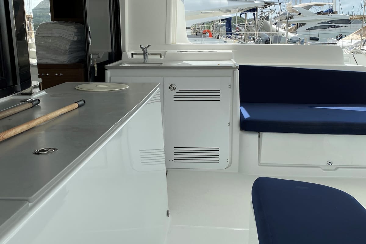 Cabin on Puma IV, a Lagoon 46 catamaran at Alameda, United States